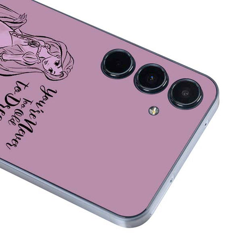 Disney Princess Rapunzel Never Too Old To Dream Art Galaxy A36 5G Skin